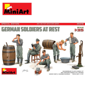 Soldats Allemand au repos Edition spéciale 1/35 MiniArt 35378-Maketis