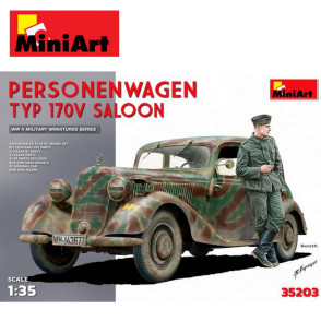 Voiture allemande TYP 170V SALOON WWII 1/35 MiniArt 35203 - Maketis