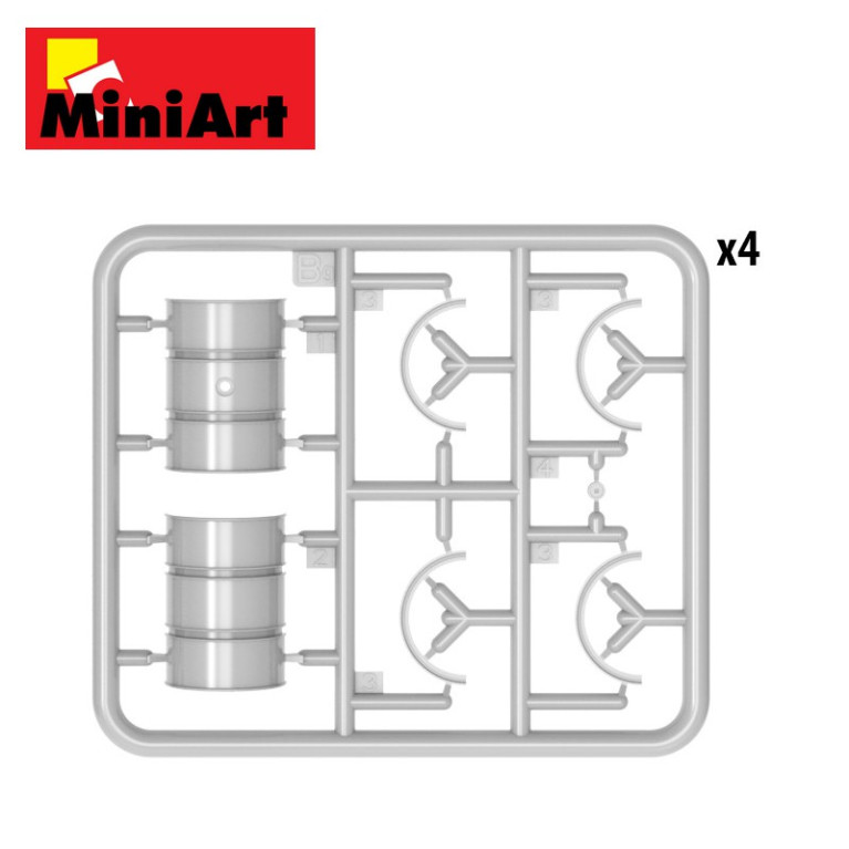 Fûts de carburant et d'huile des années 1930-50 1/35 Miniart 35613-Maketis Fûts de carburant et d'huile des années 1930-50 1/35 Miniart 35613-Maketis