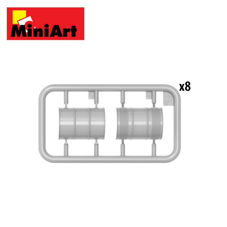 Fûts de carburant et d'huile des années 1930-50 1/35 Miniart 35613-Maketis Fûts de carburant et d'huile des années 1930-50 1/35 Miniart 35613-Maketis