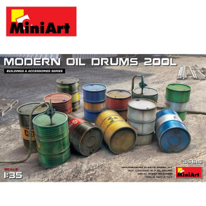 Fûts de carburant 200ml 1/35 Miniart 35615-Maketis