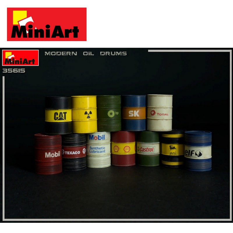 Fûts de carburant 200ml 1/35 Miniart 35615-Maketis