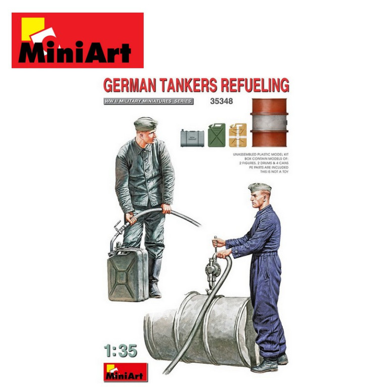 Ravitaillement en essence allemand WWII 1/35 MiniArt 35348 - Maketis Ravitaillement en essence allemand WWII 1/35 MiniArt 35348 - Maketis