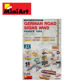 Panneaux routiers allemands WWII (France 1944) 1/35 MiniArt 35600 - Maketis