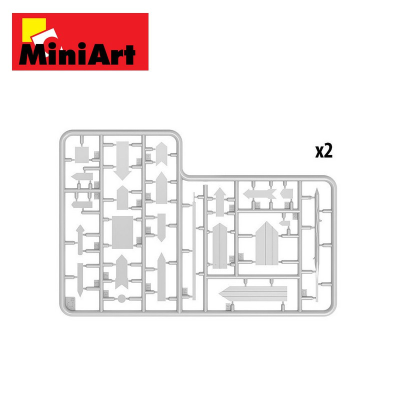 Panneaux routiers allemands WWII (France 1944) 1/35 MiniArt 35600 - Maketis