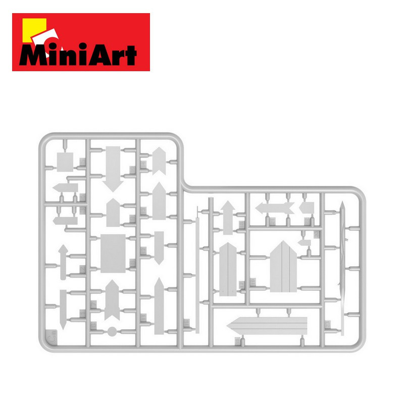 Panneaux routiers alliés WWII Opérations en Europe 1/35 MiniArt 35608 - Maketis