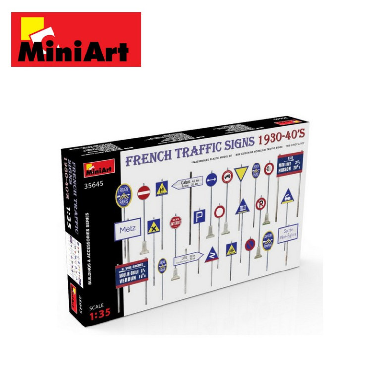 Panneaux routiers français 1930-40's WWII 1/35 MiniArt 35645 - Maketis Panneaux routiers français 1930-40's WWII 1/35 MiniArt 35645 - Maketis