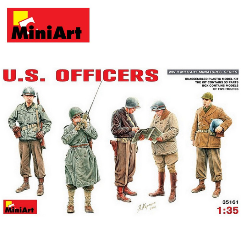 Officiers américains U.S. WWII 1/35 MiniArt 35161 - Maketis Officiers américains U.S. WWII 1/35 MiniArt 35161 - Maketis