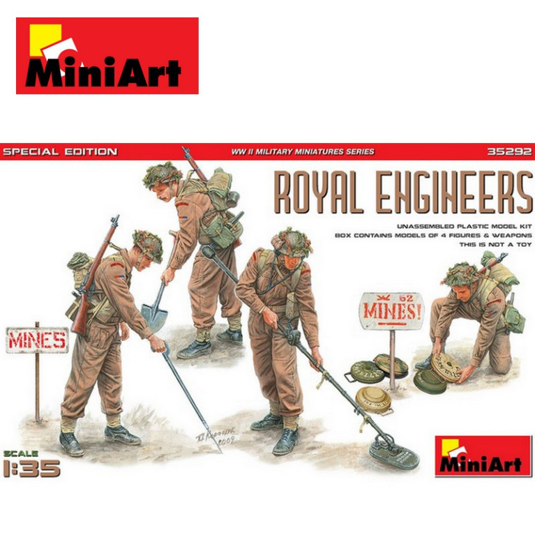 Démineurs anglais WWII Edition Spéciale 1/35 MiniArt 35292 - Maketis Démineurs anglais WWII Edition Spéciale 1/35 MiniArt 35292 - Maketis