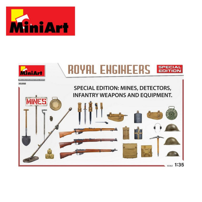 Démineurs anglais WWII Edition Spéciale 1/35 MiniArt 35292 - Maketis Démineurs anglais WWII Edition Spéciale 1/35 MiniArt 35292 - Maketis