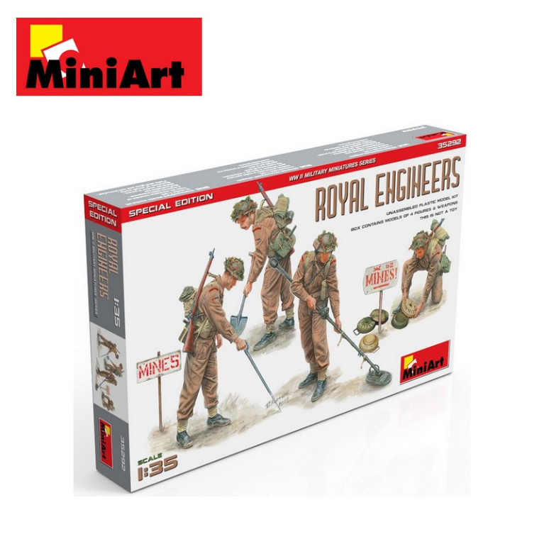 Démineurs anglais WWII Edition Spéciale 1/35 MiniArt 35292 - Maketis Démineurs anglais WWII Edition Spéciale 1/35 MiniArt 35292 - Maketis