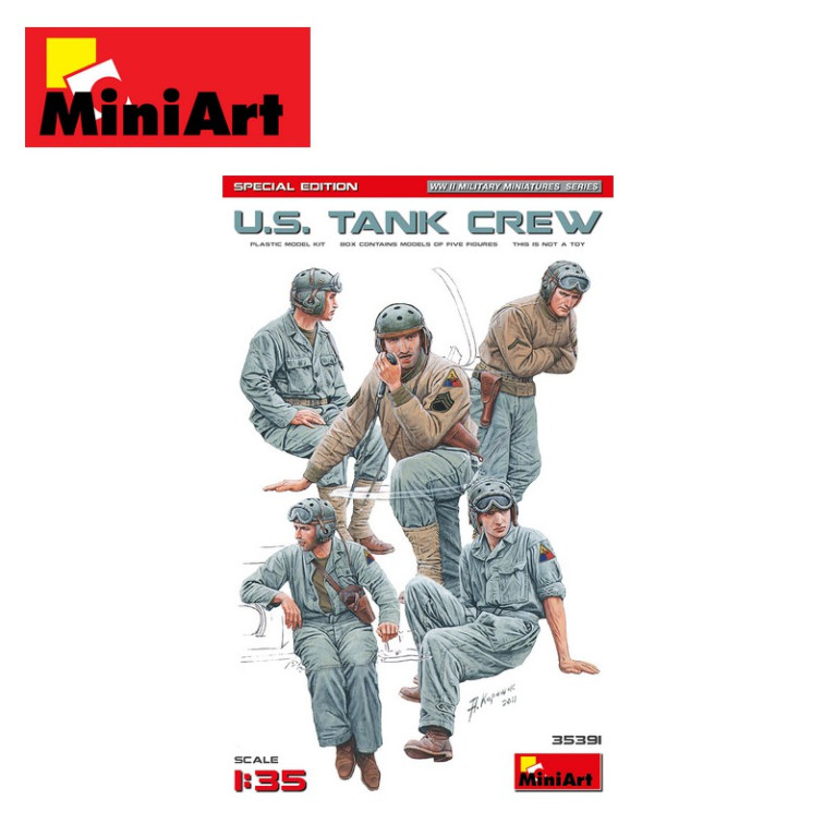 Equipage de char américain WWII Edition Spéciale 1/35 MiniArt 35391- Maketis Equipage de char américain WWII Edition Spéciale 1/35 MiniArt 35391- Maketis