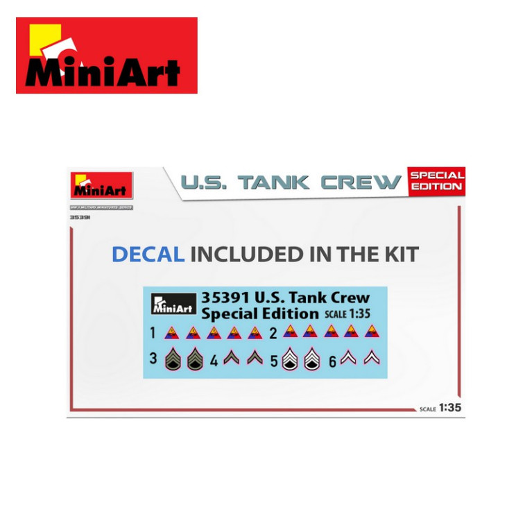Equipage de char américain WWII Edition Spéciale 1/35 MiniArt 35391- Maketis Equipage de char américain WWII Edition Spéciale 1/35 MiniArt 35391- Maketis