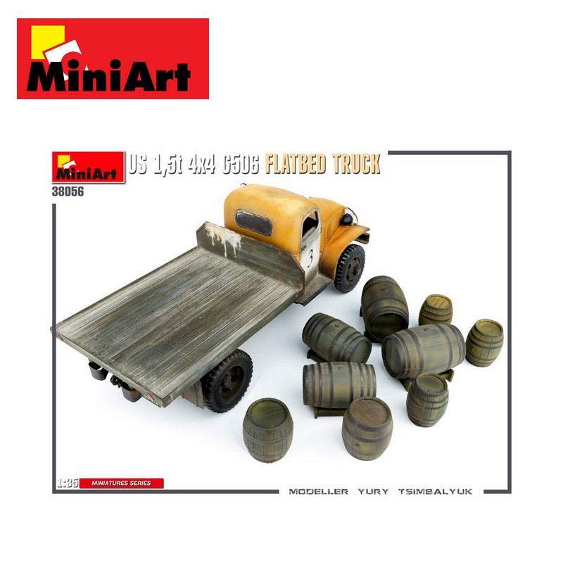 Camion Chevrolet US 1,5t 4x4 G506 avec plateau et chargement 1/35 MiniArt 38056 - Maketis