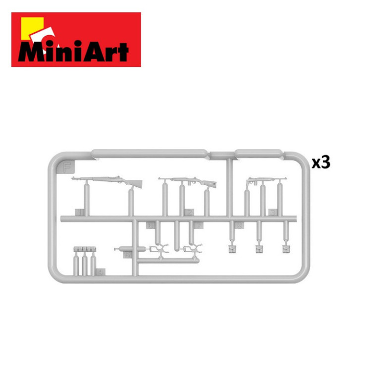 Armes et équipements d'infanterie américaine 1/35 MiniArt 35329 - Maketis Armes et équipements d'infanterie américaine 1/35 MiniArt 35329 - Maketis