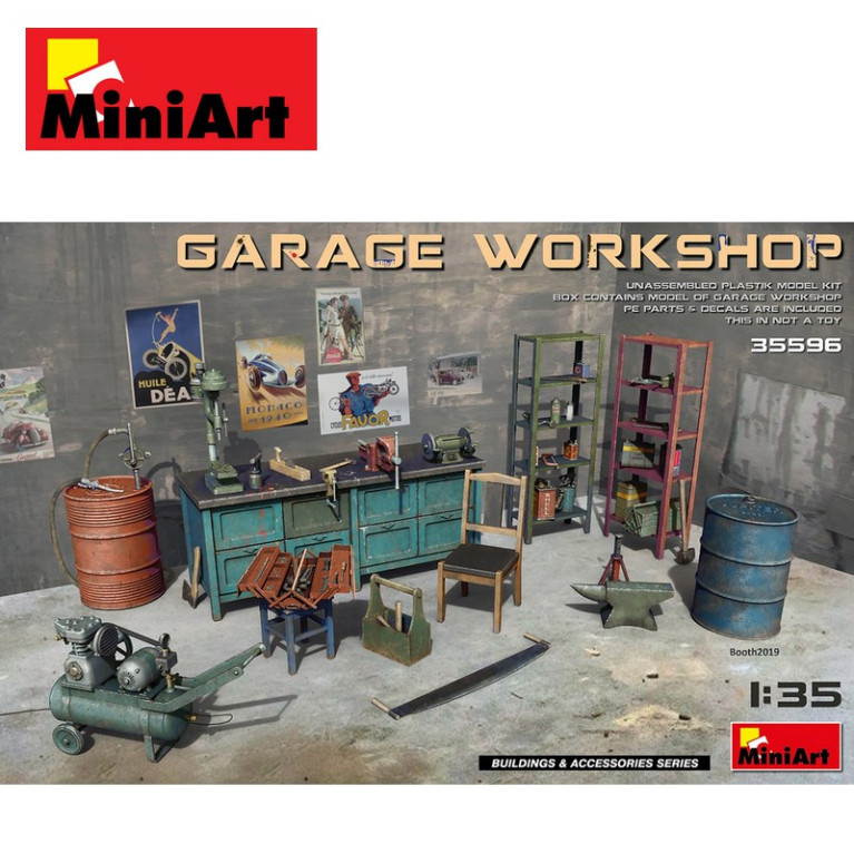 Etabli de garage 1/35 MiniArt 35596 - Maketis Etabli de garage 1/35 MiniArt 35596 - Maketis