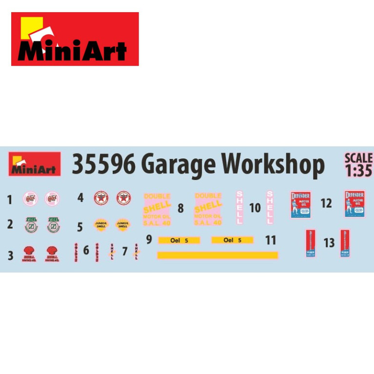 Etabli de garage 1/35 MiniArt 35596 - Maketis Etabli de garage 1/35 MiniArt 35596 - Maketis