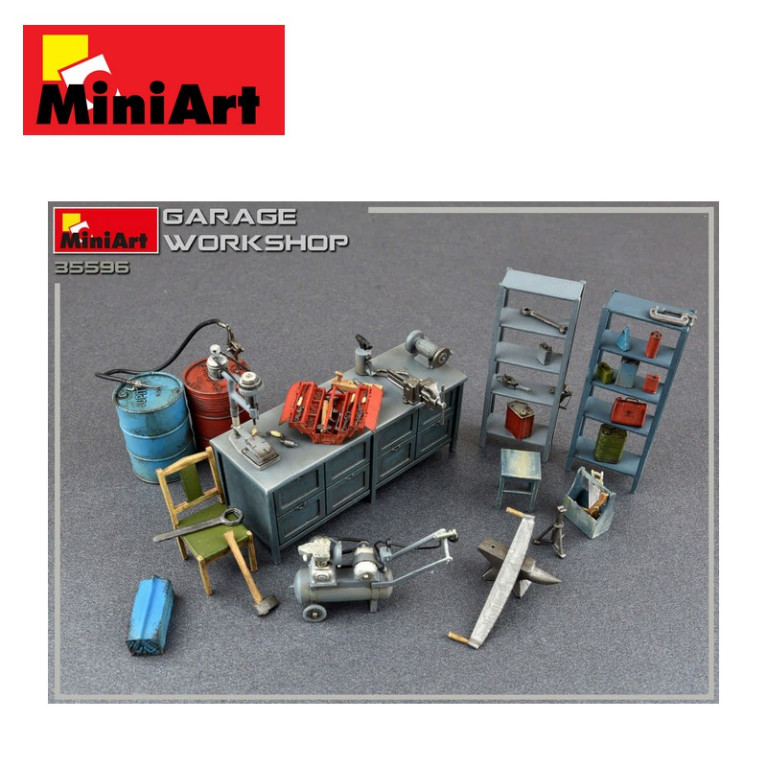 Etabli de garage 1/35 MiniArt 35596 - Maketis Etabli de garage 1/35 MiniArt 35596 - Maketis