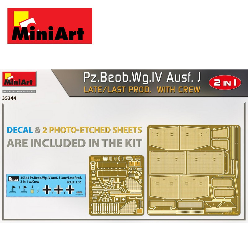 Char allemand Pz.Beob.Wg.IV Ausf. J 1/35 Miniart 35344 - Maketis