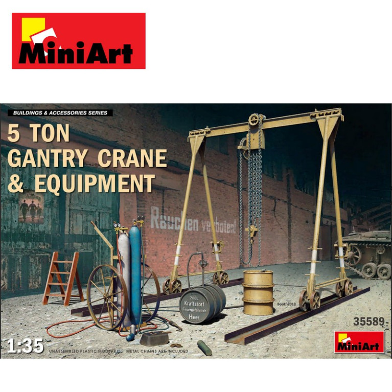 Portique de 5t avec équipements et outils 1/35 MiniArt 35589 Portique de 5t avec équipements et outils 1/35 MiniArt 35589