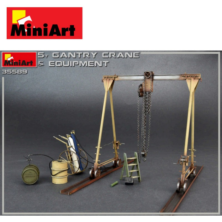 Portique de 5t avec équipements et outils 1/35 MiniArt 35589 Portique de 5t avec équipements et outils 1/35 MiniArt 35589