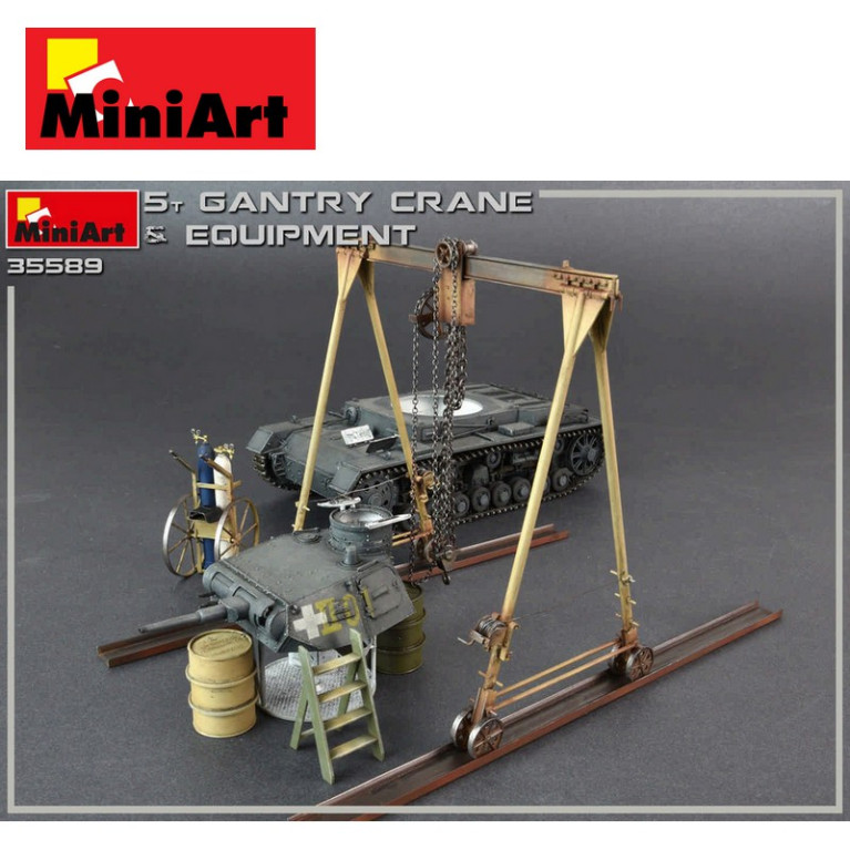 Portique de 5t avec équipements et outils 1/35 MiniArt 35589 Portique de 5t avec équipements et outils 1/35 MiniArt 35589