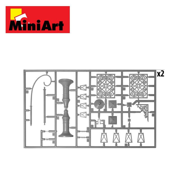 Accessoires pour bâtiments urbains 1/35 MiniArt 35585-Maketis