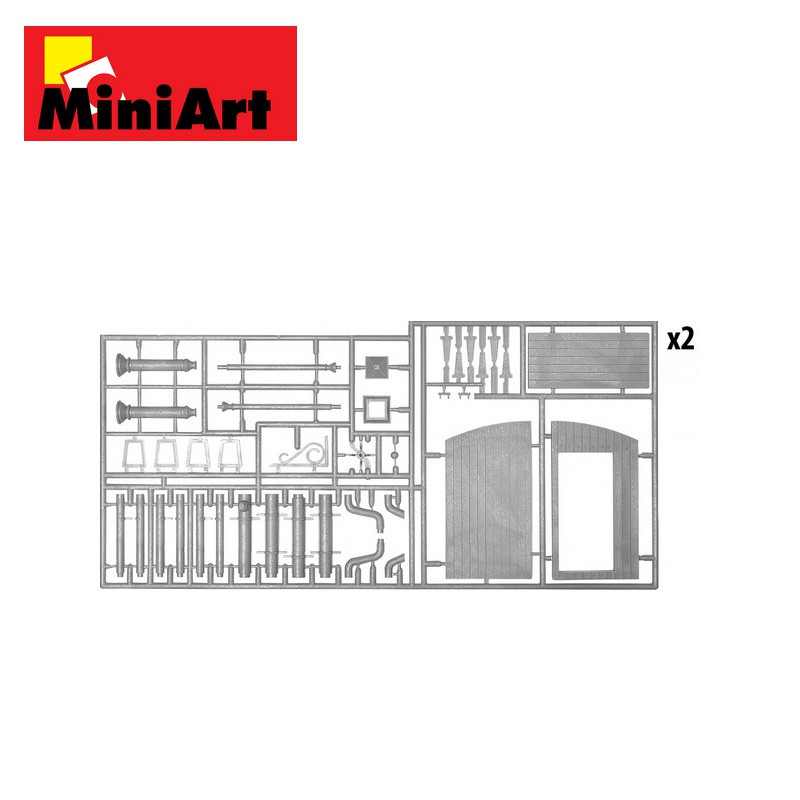 Accessoires pour bâtiments urbains 1/35 MiniArt 35585-Maketis