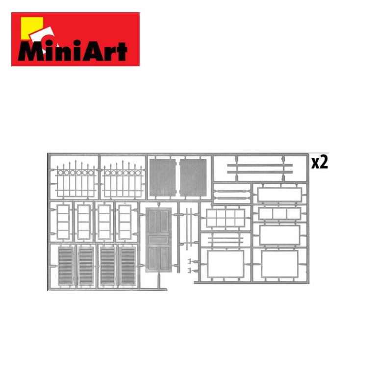 Accessoires pour bâtiments urbains 1/35 MiniArt 35585-Maketis