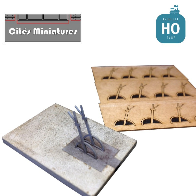 Leviers d'aiguillages (x12) HO Cités Miniatures ED-026-L - Maketis