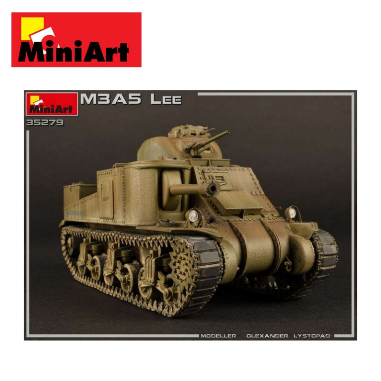 Char américain M3A5 Lee WWII 1/35 Miniart 35279 - Maketis Char américain M3A5 Lee WWII 1/35 Miniart 35279 - Maketis