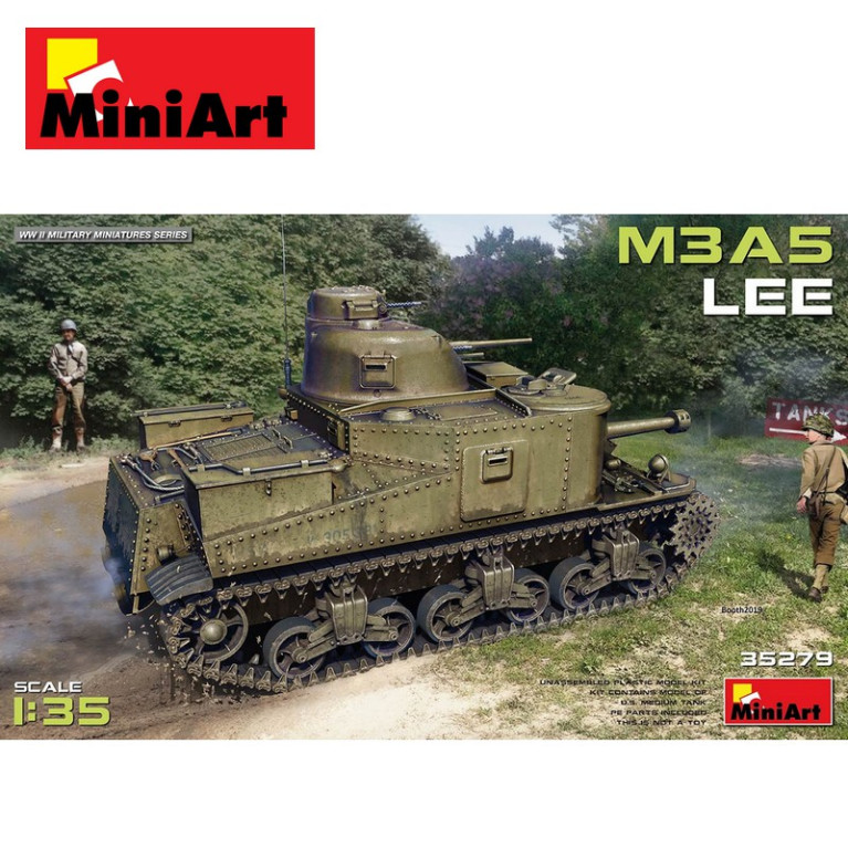 Char américain M3A5 Lee WWII 1/35 Miniart 35279 - Maketis Char américain M3A5 Lee WWII 1/35 Miniart 35279 - Maketis