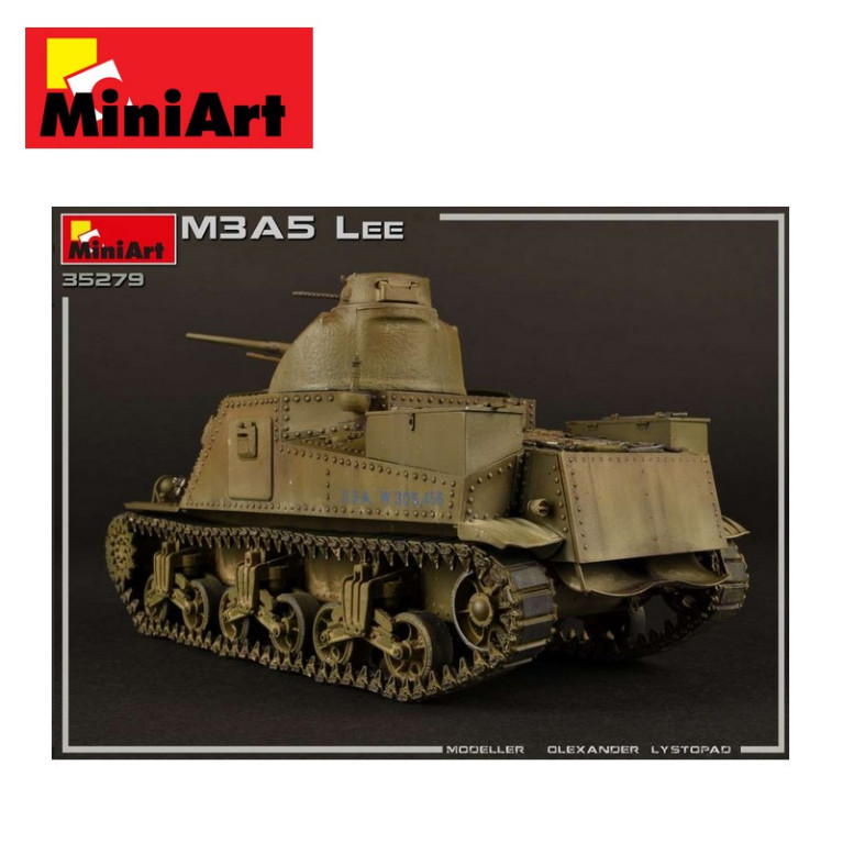 Char américain M3A5 Lee WWII 1/35 Miniart 35279 - Maketis Char américain M3A5 Lee WWII 1/35 Miniart 35279 - Maketis