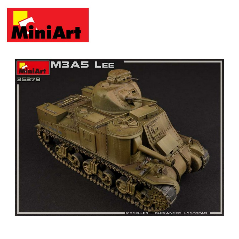 Char américain M3A5 Lee WWII 1/35 Miniart 35279 - Maketis Char américain M3A5 Lee WWII 1/35 Miniart 35279 - Maketis