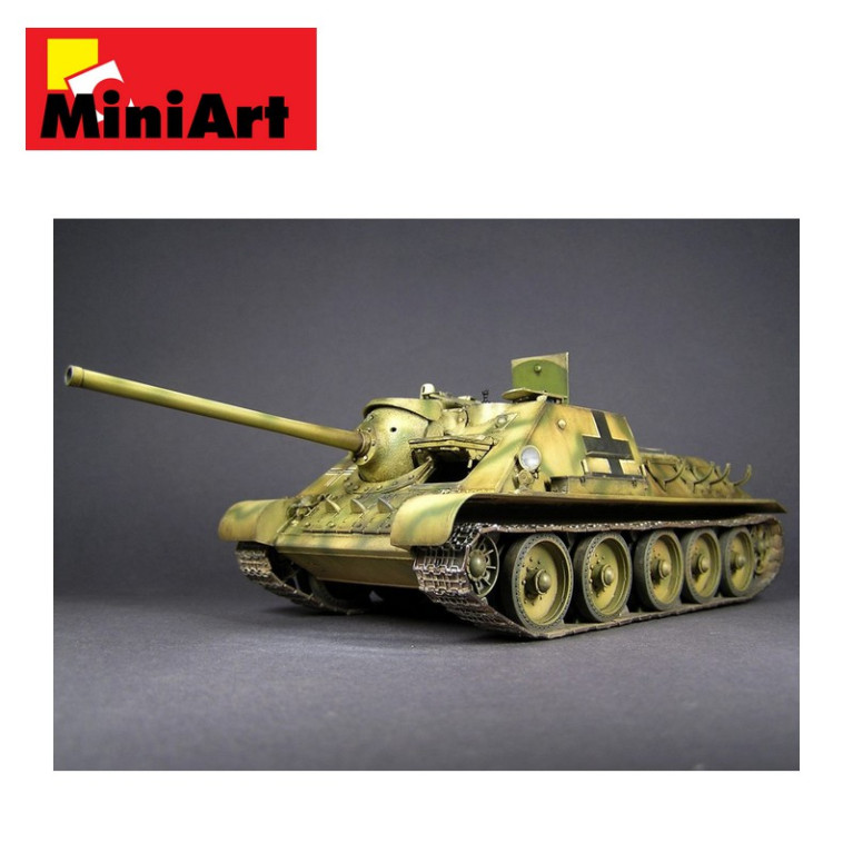Char allemand Jagdpanzer SU-85 WWII avec équipage 1/35 Miniart 35229 - Maketis Char allemand Jagdpanzer SU-85 WWII avec équipage 1/35 Miniart 35229 - Maketis