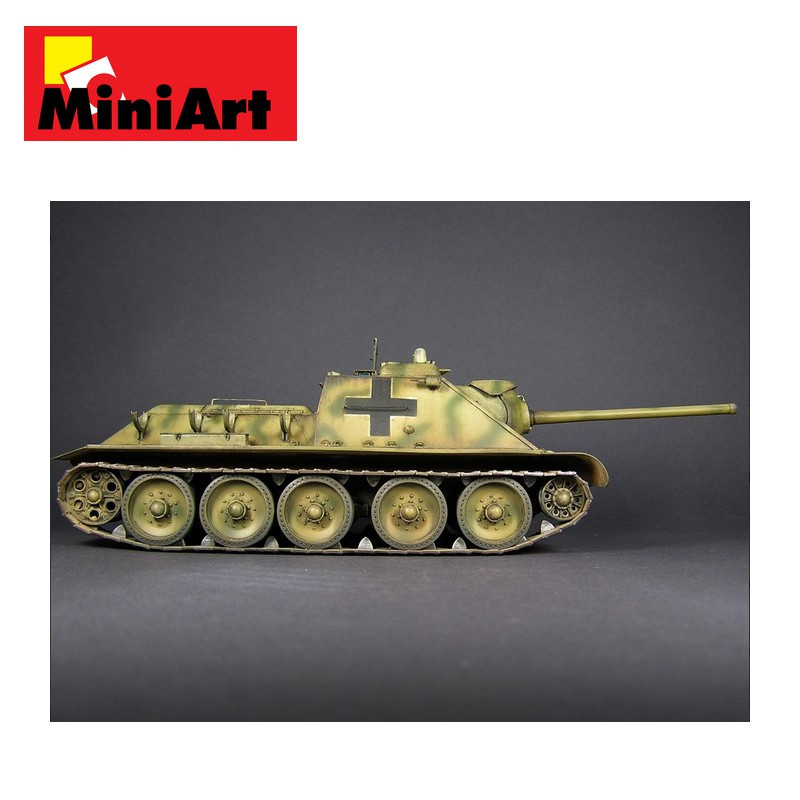 Char allemand Jagdpanzer SU-85 WWII avec équipage 1/35 Miniart 35229 - Maketis