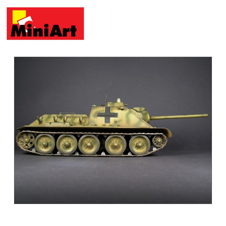 Char allemand Jagdpanzer SU-85 WWII avec équipage 1/35 Miniart 35229 - Maketis Char allemand Jagdpanzer SU-85 WWII avec équipage 1/35 Miniart 35229 - Maketis