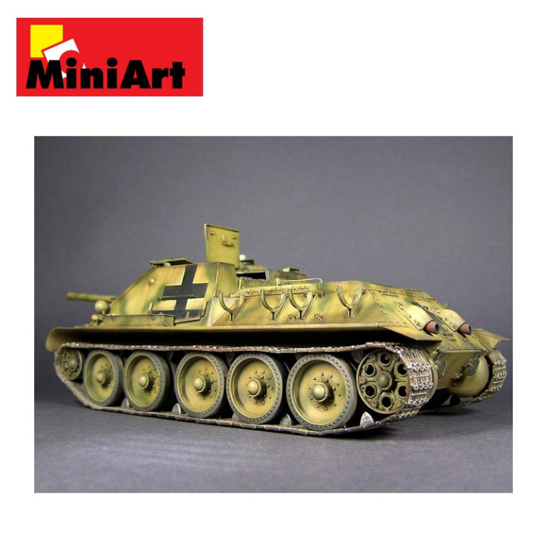 Char allemand Jagdpanzer SU-85 WWII avec équipage 1/35 Miniart 35229 - Maketis Char allemand Jagdpanzer SU-85 WWII avec équipage 1/35 Miniart 35229 - Maketis