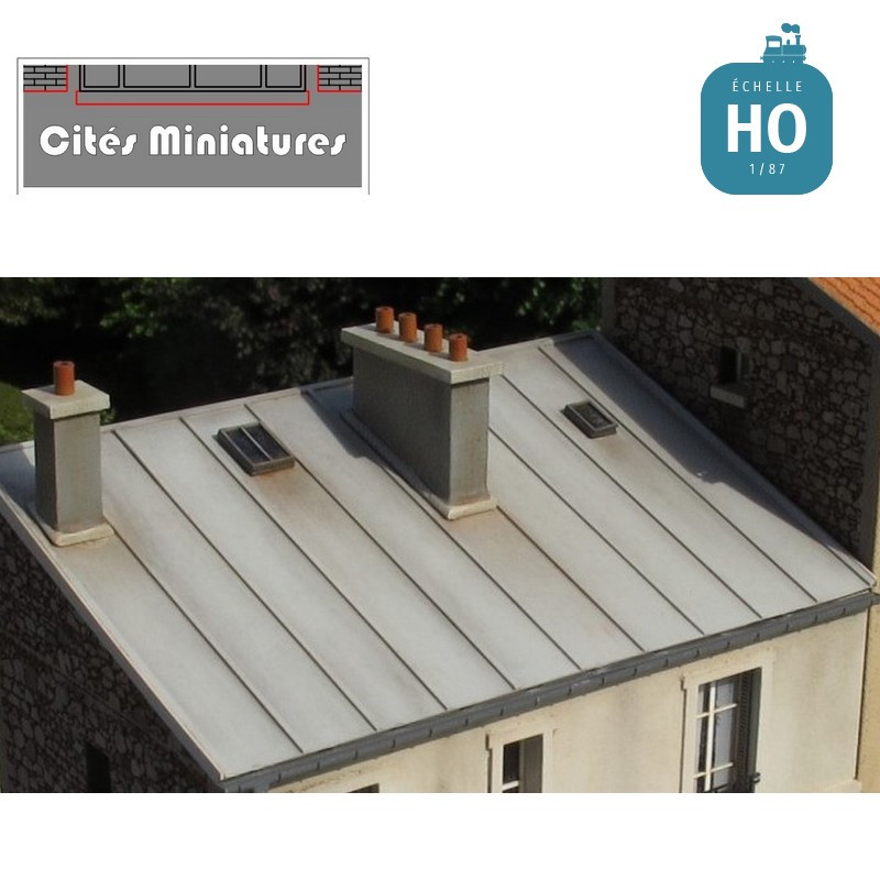 2x 4 Tabatières Vasistas - Echelle HO Cités miniatures ED-066-HO - Maketis