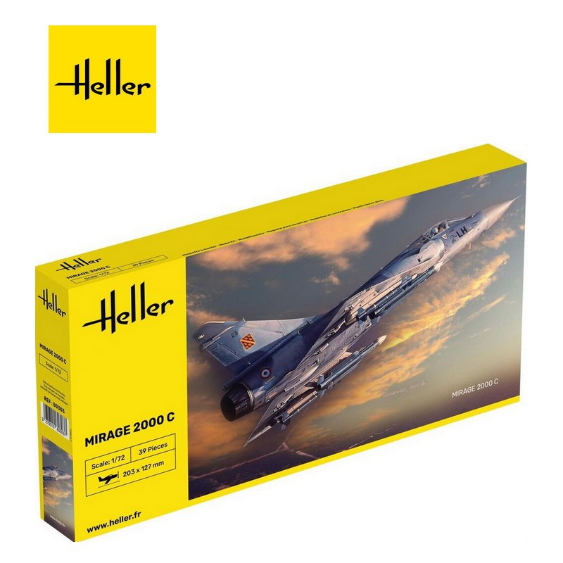 Avion de chasse Mirage 2000C 1/72 Heller 80303 - Maketis