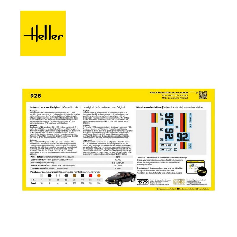 Porsche 928 1/43 Heller 80149 - Maketis