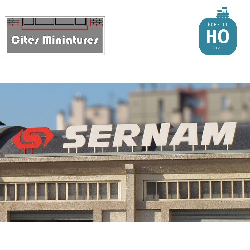 Lettrage SERNAM & logo – Echelle HO Cités Miniatures ED-041-HO - Maketis