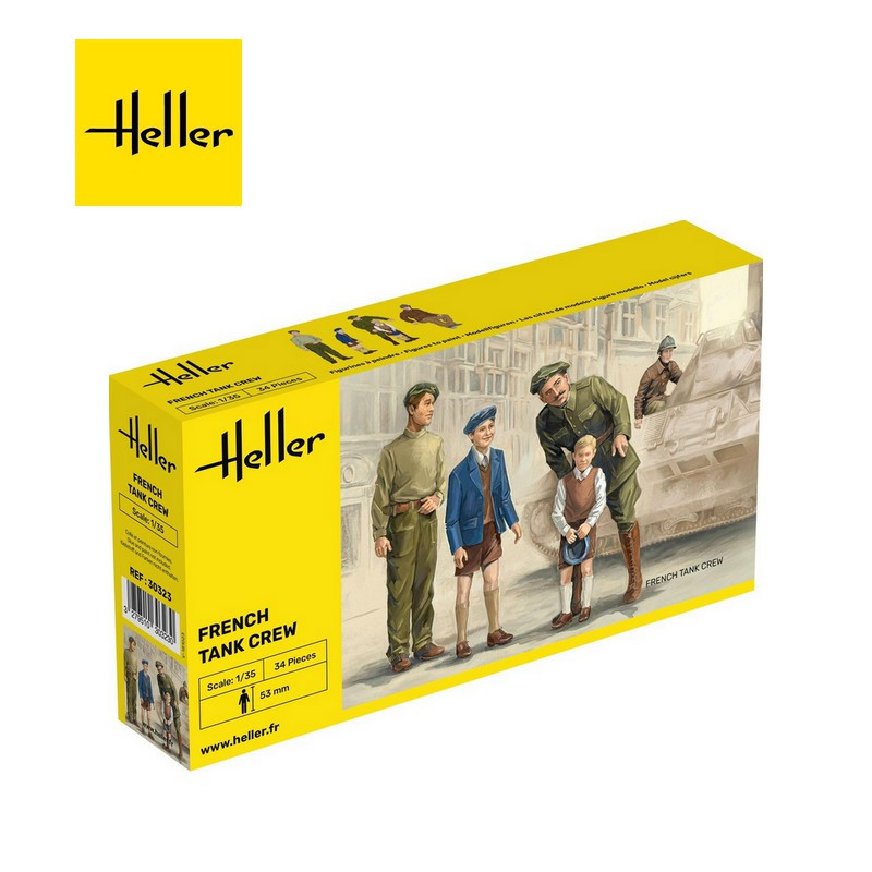 Equipage de char français 1/35 Heller 30323 - Maketis