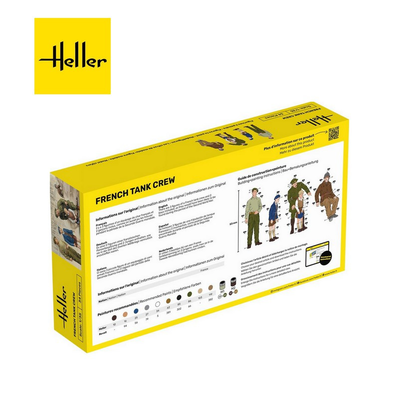 Equipage de char français 1/35 Heller 30323 - Maketis