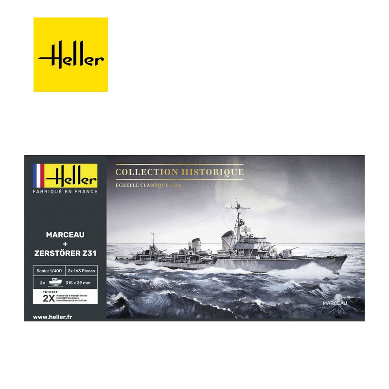 Bateau Marceau + Zerstörer Z31 TWINSET 1/400 85009-Maketis