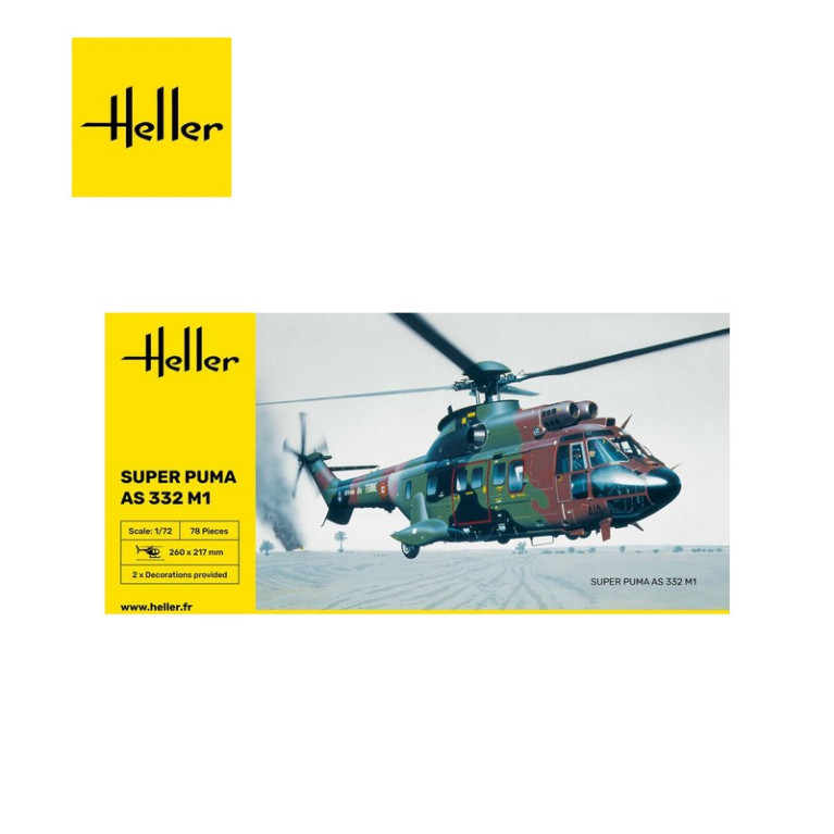Hélicoptère Super Puma AS 332 M1 1/72 80367-Maketis Hélicoptère Super Puma AS 332 M1 1/72 80367-Maketis