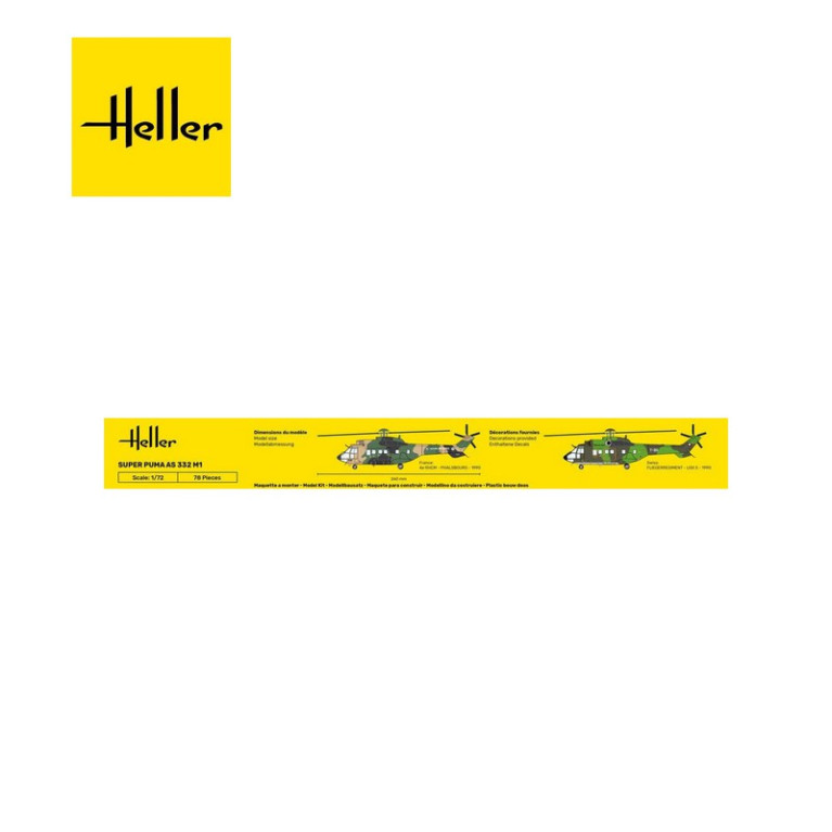 Hélicoptère Super Puma AS 332 M1 1/72 80367-Maketis Hélicoptère Super Puma AS 332 M1 1/72 80367-Maketis