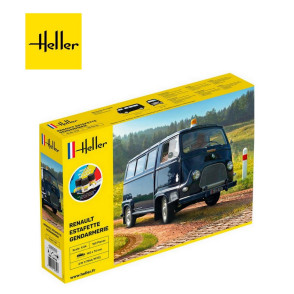 STARTER KIT Utilitaire RENAULT ESTAFETTE "Gendarmerie" nouveau moule 1/24 Heller HE56742