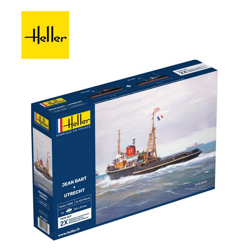 Set de 2 remorqueurs JEAN BART + UTRECHT 1/200 Heller 85602