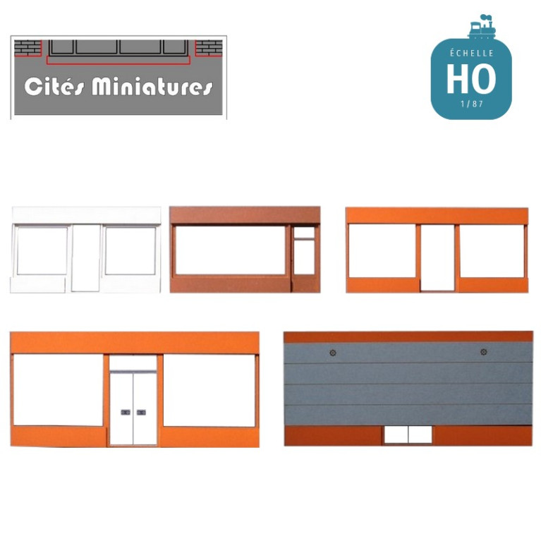Façade boutique moderne longue HO ED-035-HO-L - Maketis Façade boutique moderne longue HO ED-035-HO-L - Maketis